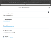 Tablet Screenshot of kinderenergetik.at